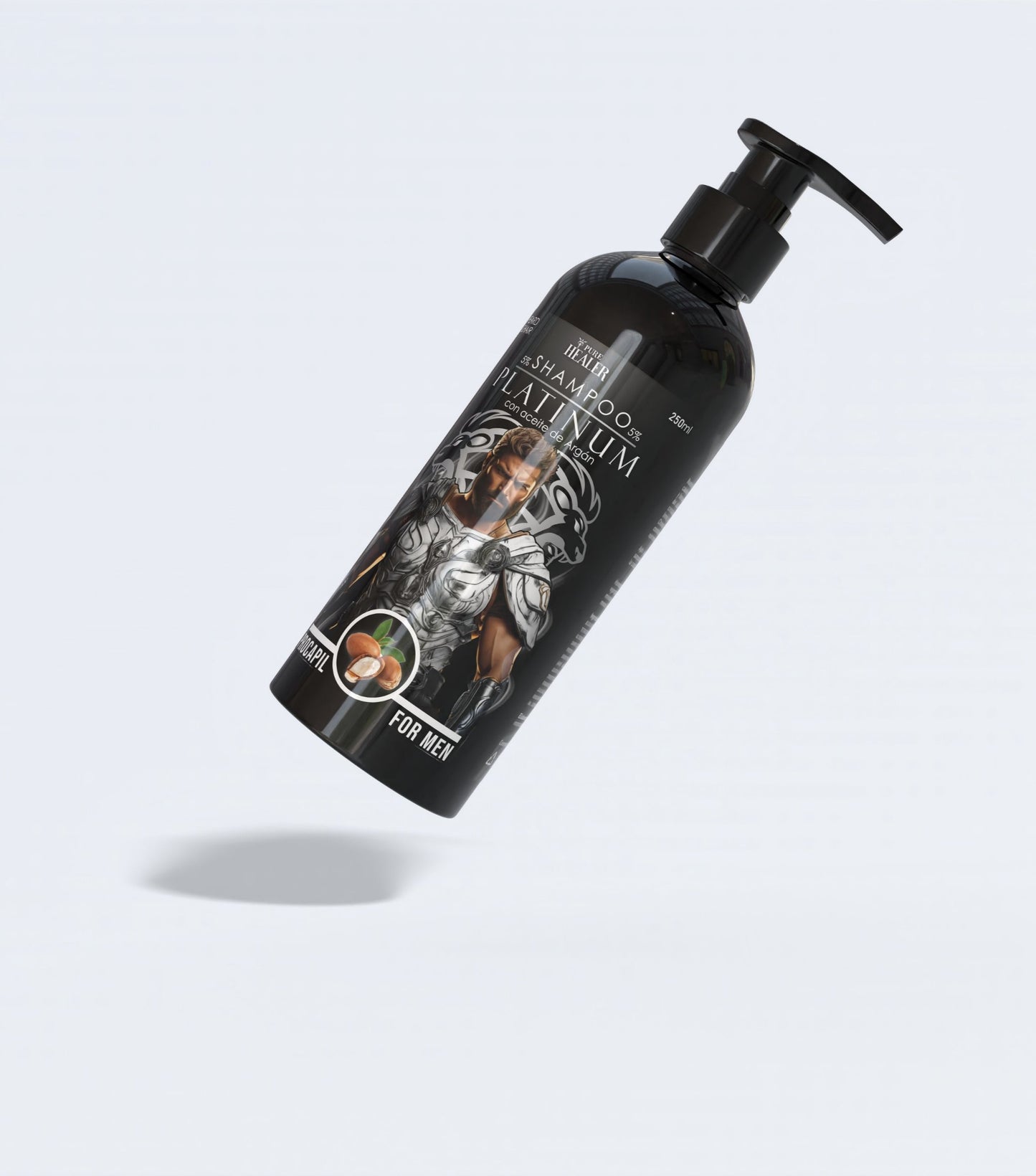 Shampoo Platinum Minoxidil & Procapil 5% Con Aceite de Argan / 250ML
