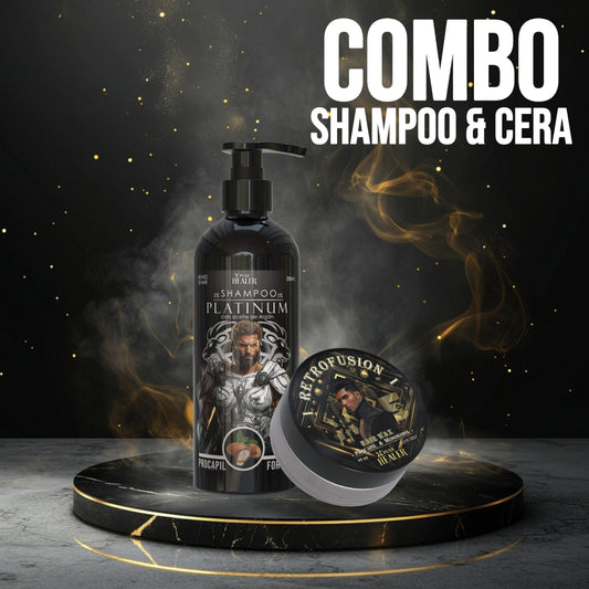 Combo Shampoo Platinum / 250 ML & Cera Para Cabello Retrofusion / 99ML