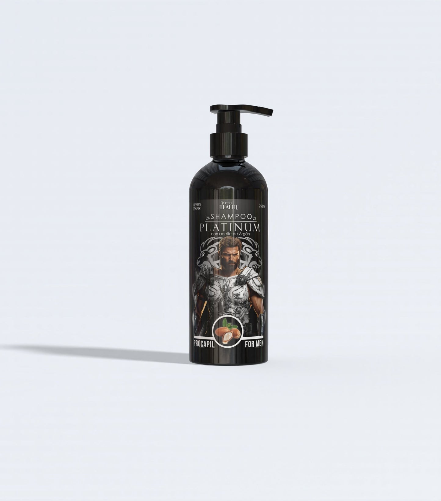 Shampoo Platinum Minoxidil & Procapil 5% Con Aceite de Argan / 125ML